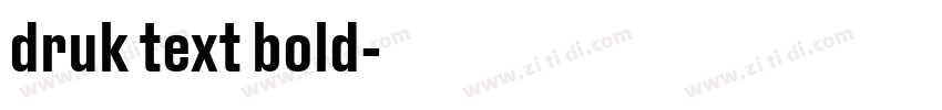 druk text bold字体转换